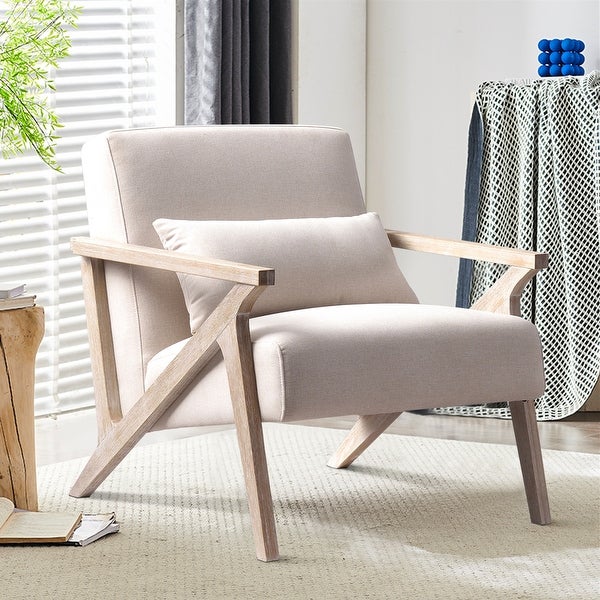 Ebello Accent Armchair Solid Hardwood Upholstered for Living Room