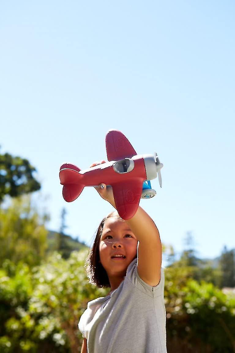 Green Toy Plane - Bpa Free， Phthalate Free， Red Aviation Plane For Children's Aviation Knowledge. To