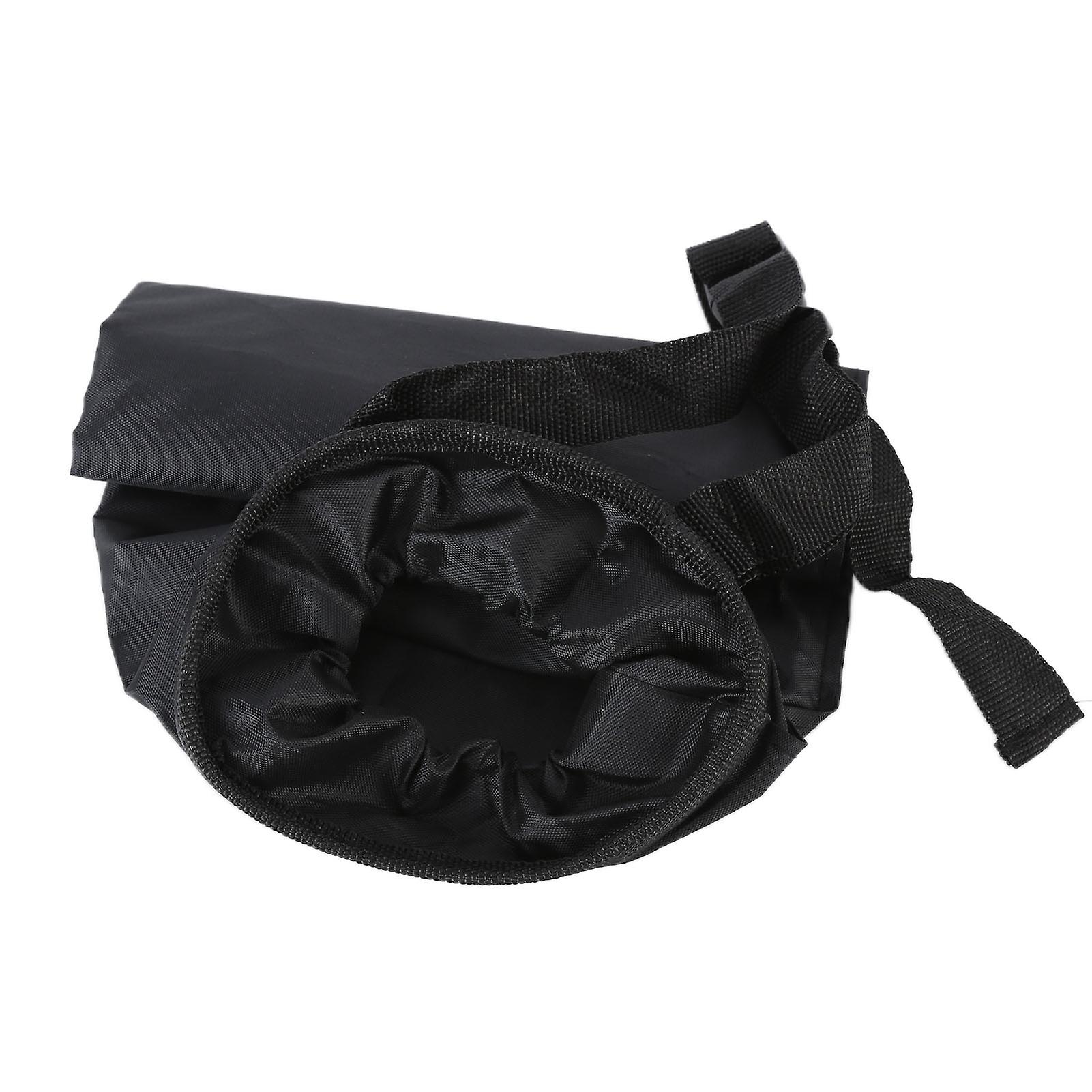 Multifunctional Car Waste Bin Garbage Bag Back Seat Hanging Storage Bag Travel Organizer Holderblack