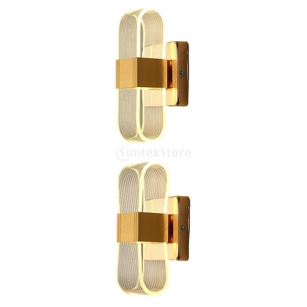 2x Modern Led Acrylic Dimmable Wall Lamp Stairs Bathroom Sconce Room Decor