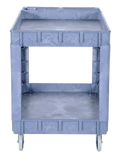 Vestil PLSC 2 2436 plastic utility cart 2 shelves ...