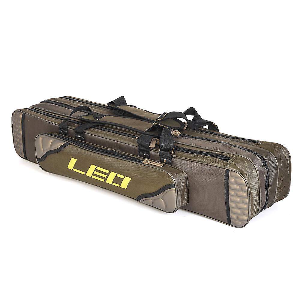 80cm/90cm 3 Layer Fishing Rod Bag Fishing Pole Tools Storage Bag Fishing Gear Tackle Bag Case No.188192