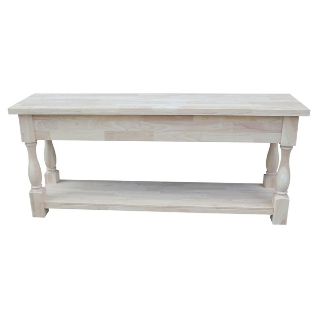 Tuscan Console Table Unfinished International Concepts