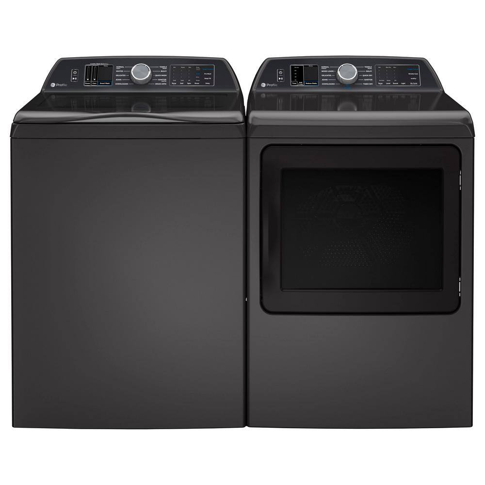 GE Profile Profile 5.4 cu. ft. High-Efficiency Smart Top Load Washer with Quiet Wash Dynamic Balancing Technology in Diamond Gray PTW700BPTDG