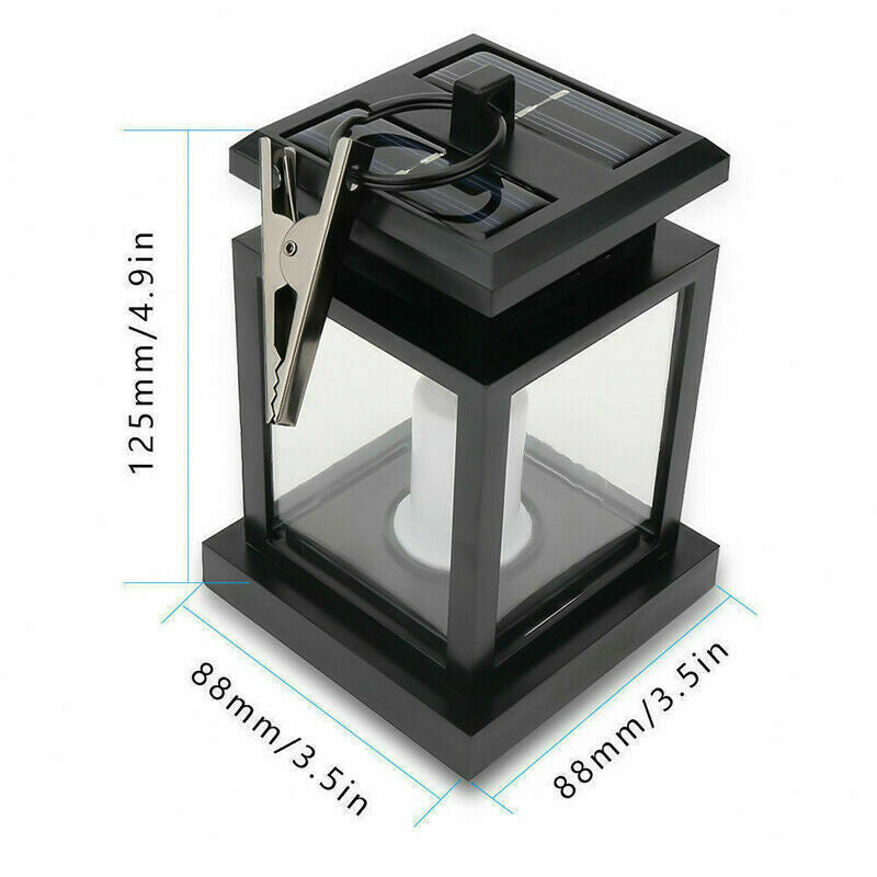 [4-Piece] EpicGadget Outdoor Hanging Solar Lights Waterproof LED Lamp Flickering Flameless Candles Lights Decorative Lantern Lighting for Garden， Backyard， Lawn， Patio， Table， Pathway Decorations