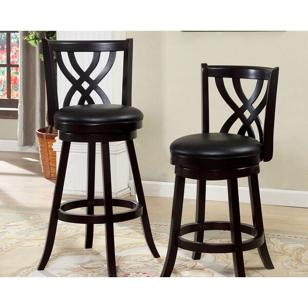 Wooden Swivel Bar Stool