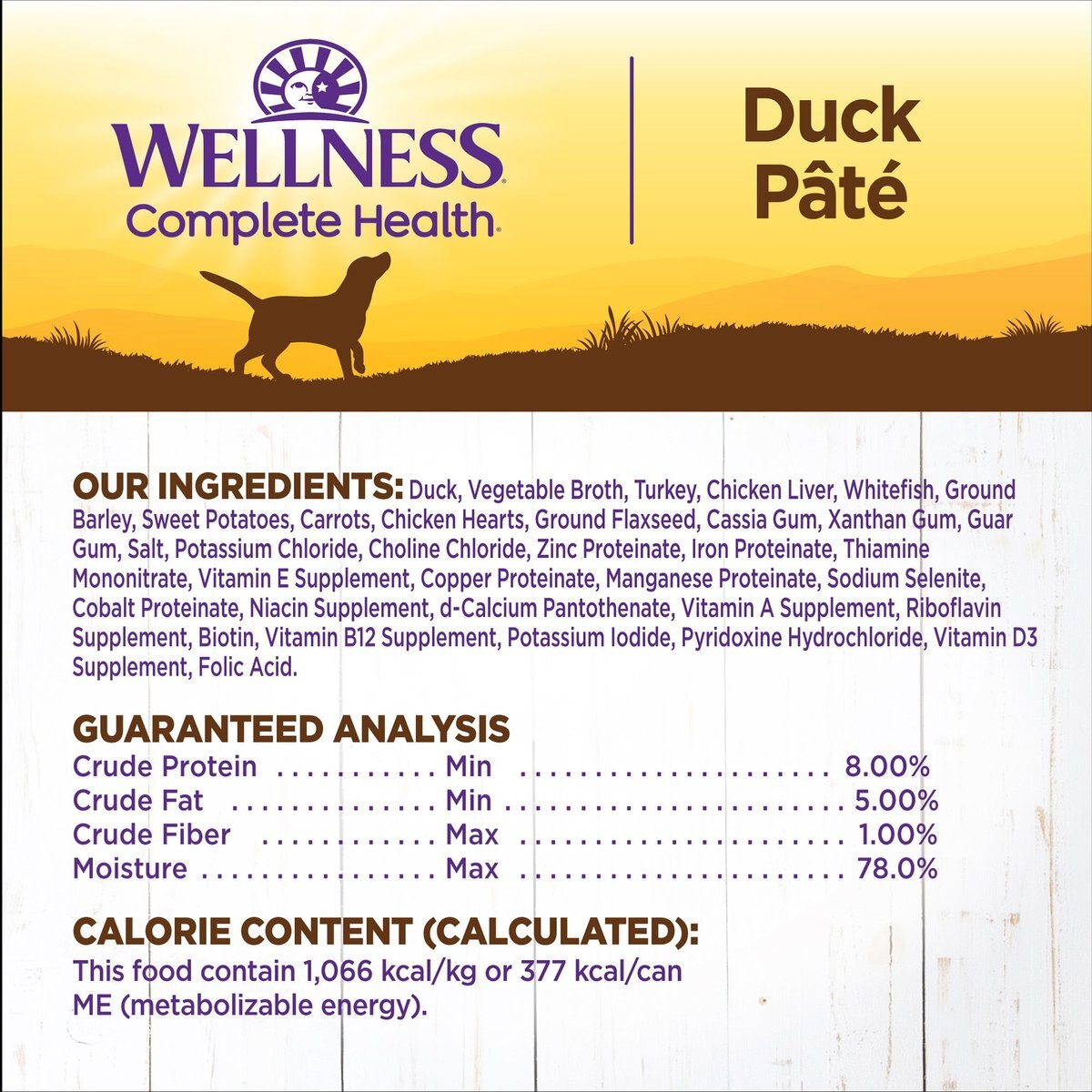 Wellness Complete Health Duck and Sweet Potato Formula Canned Dog Food