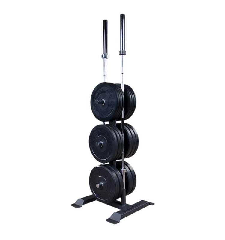 Body-Solid Olympic Weight Plate Tree and Bar Holder