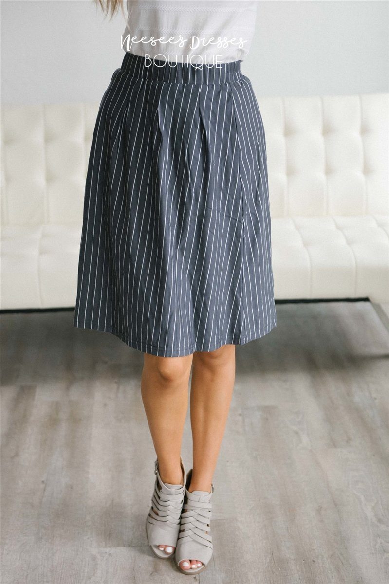 Striped Aline Skirt