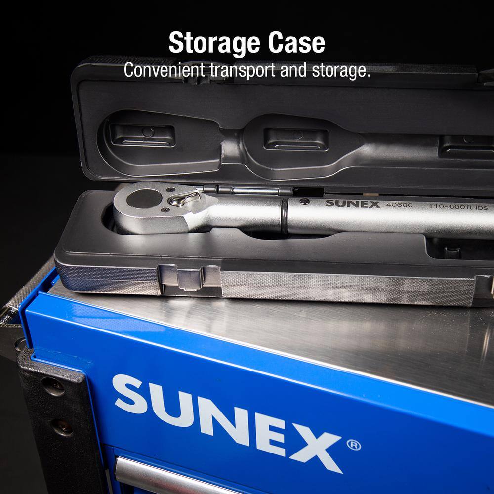 SUNEX TOOLS 34 in. Drive 48T Torque Wrench (110-600 ft.-lbs.) 40600