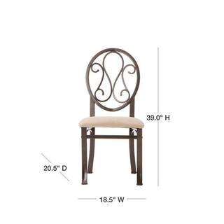 Southern Enterprises Dark Brown Metal Dining Chair (Set of 4) 2014913