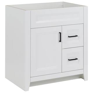 Home Decorators Collection Ridge 30 in. W x 21.6 in. D x 34 in. H Bath Vanity Cabinet without Top in White RG30-WH