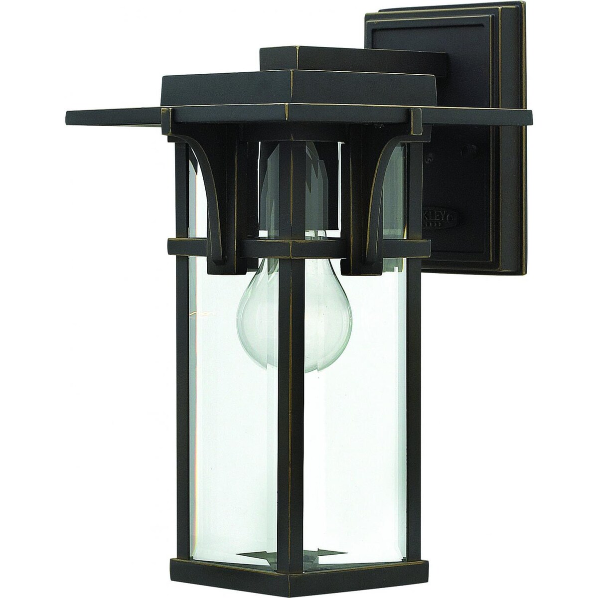 Hinkley Lighting Manhattan One Light 12-Inch Outdoor Wall Light W/ Clear Glass