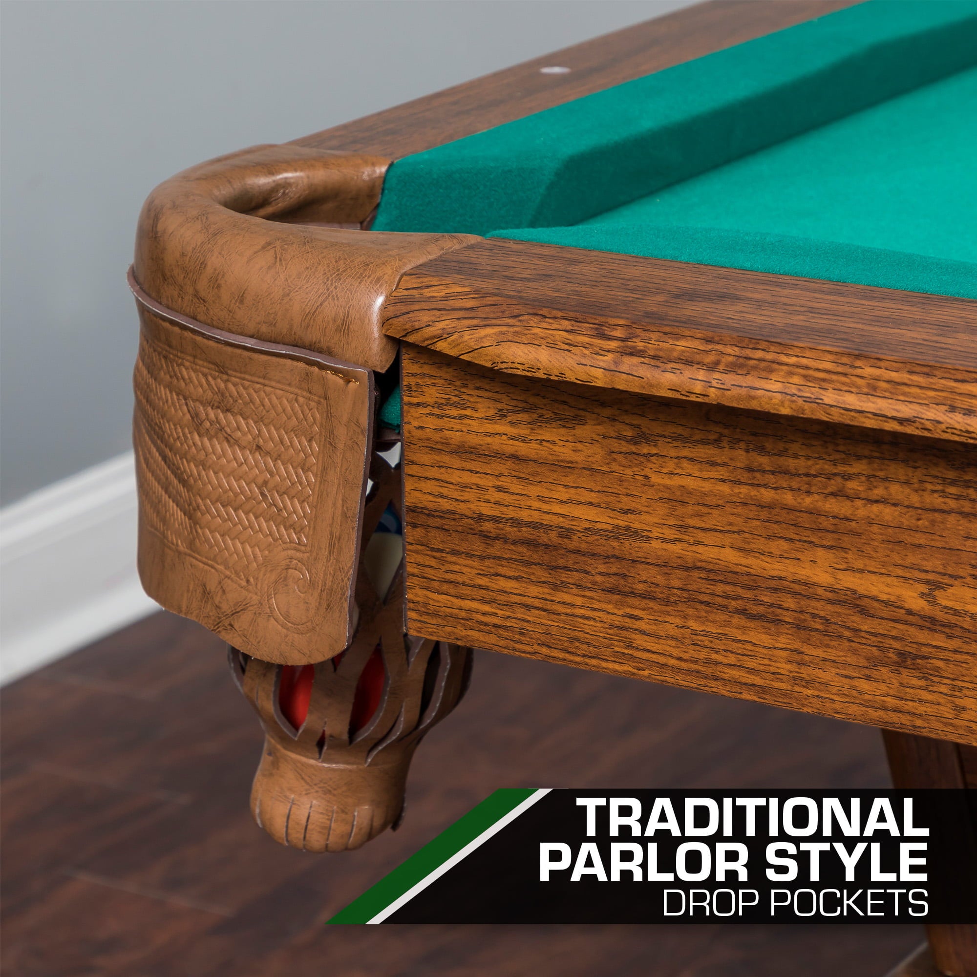 Classic Sports Brighton 87" Billiard Pool Table in Green