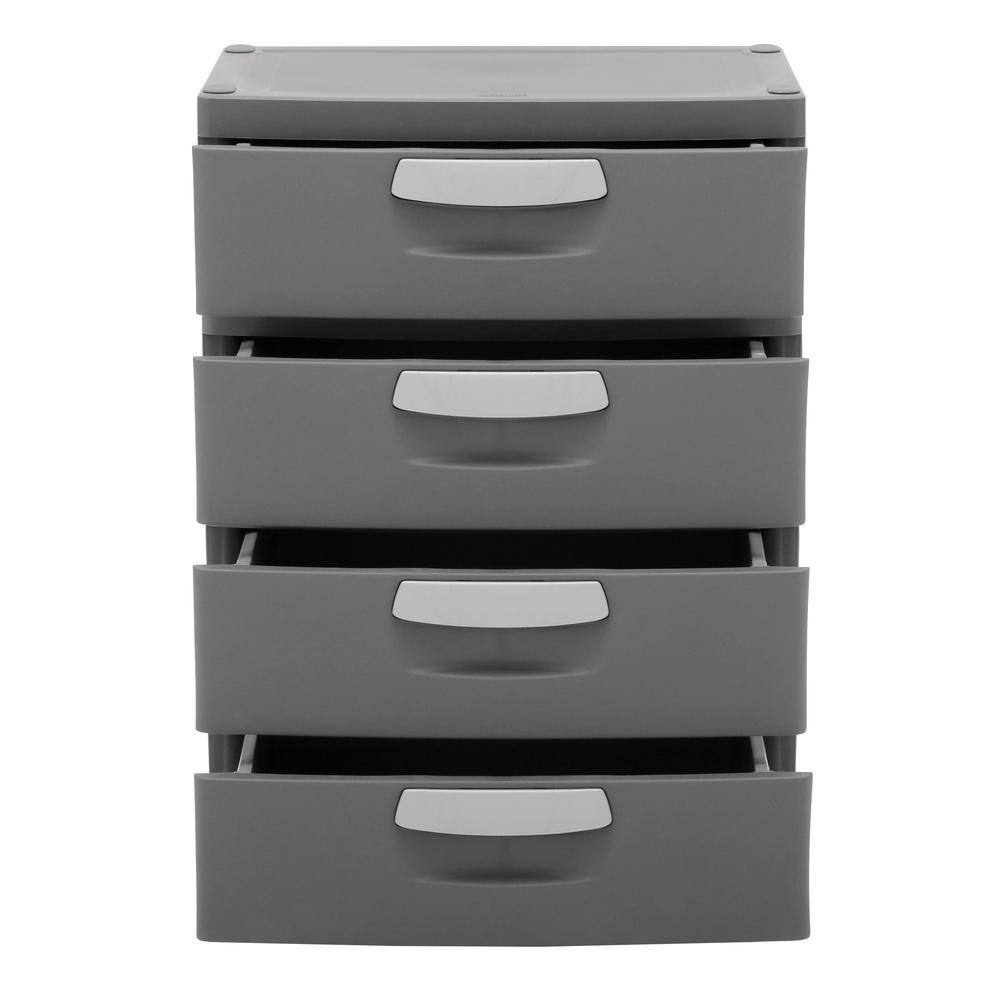 Sterilite 35.5 in. H x 26.625 in. W x 19.25 in. 4-Drawer Plastic Chest 01743V01