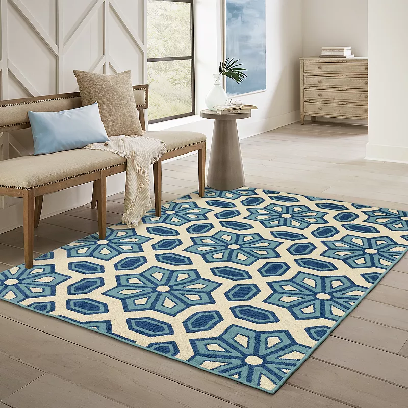 StyleHaven Cayman Geometric Indoor Outdoor Rug