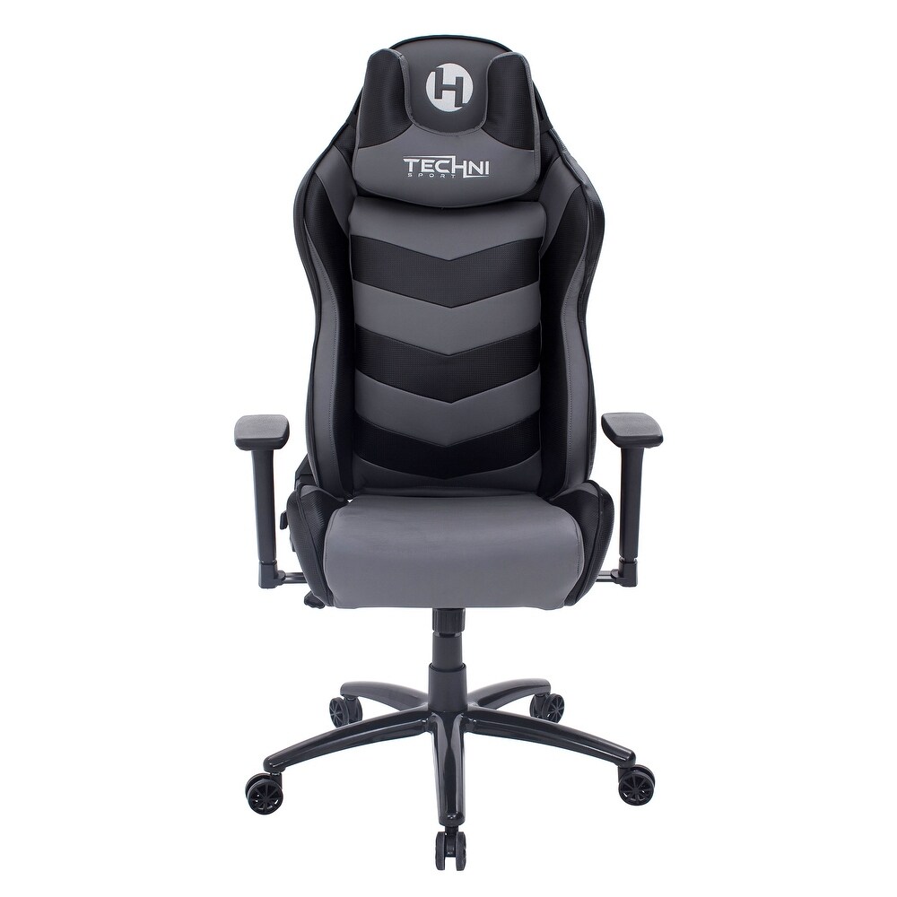 Grey/Black Sport Ergonomic High Back Racer Style PC Gaming Chair