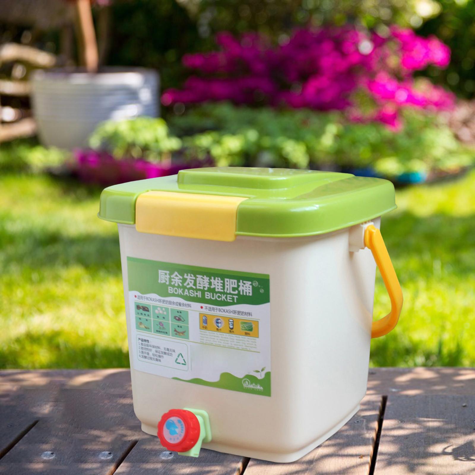 12L Indoor Compost Bin,Household Compost Box with Lid Container,Fermentation Tank,Kitchen Waste Compost Bucket for Food Waste