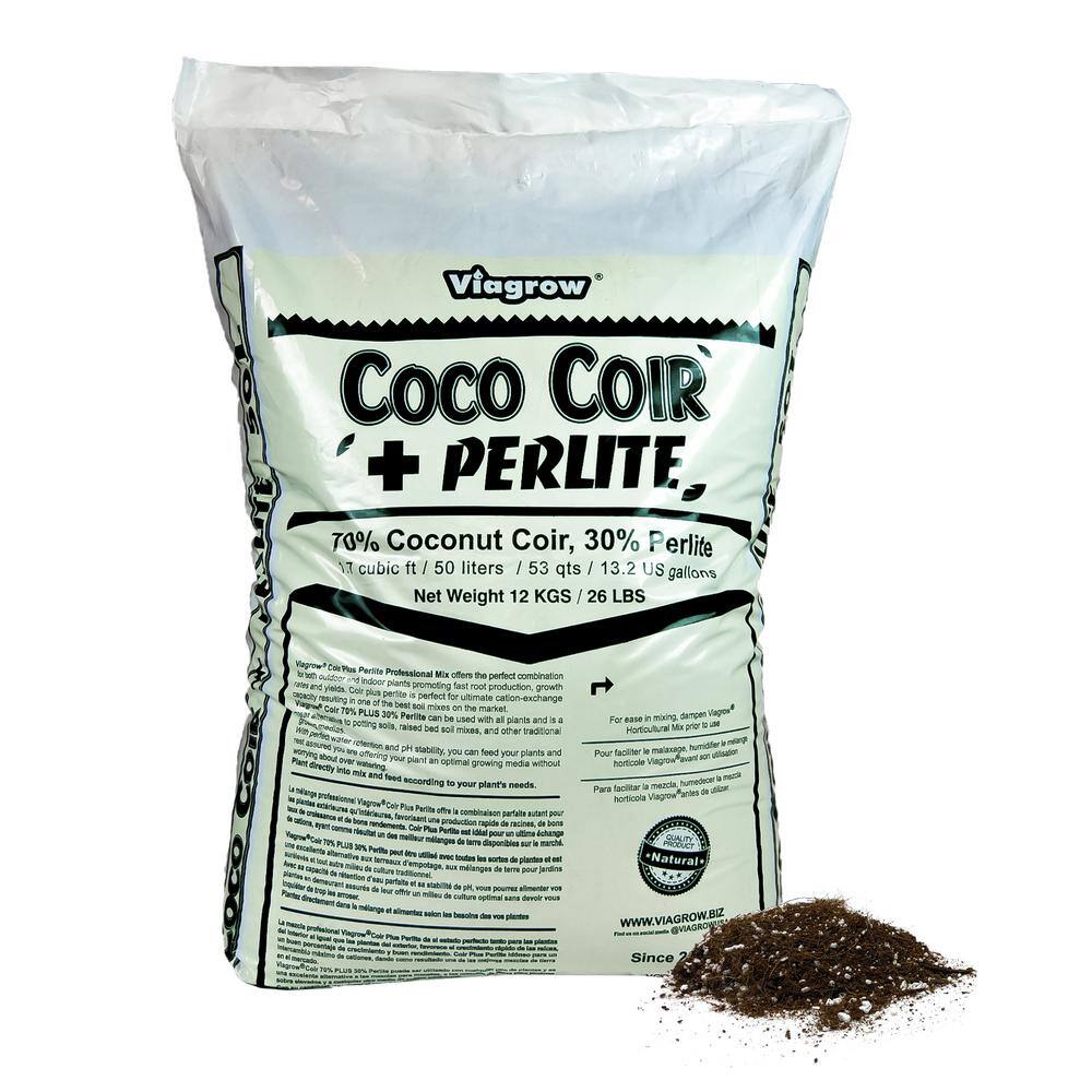 Viagrow 1.7 cu. ft. Coco Coir Plus Perlite Premium Grow Media VCCP50