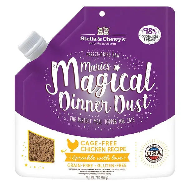 Stella and Chewy Marie Magical Dinner Dust Cage Free Chicken Cat Foo;