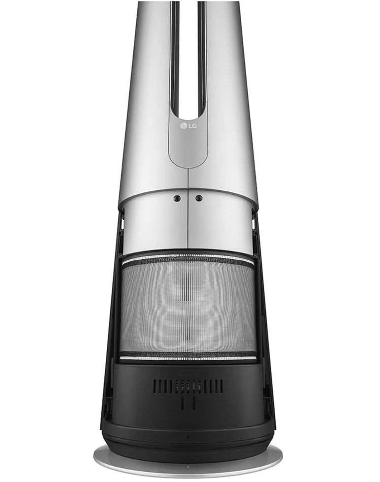 LG PuriCare AeroTower Silver Air Purifying Fan With True HEPA And UVnano LED