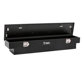 UWS 59.063 in. Matte Black Aluminum Full Size Crossbed Truck Tool Box EC10903