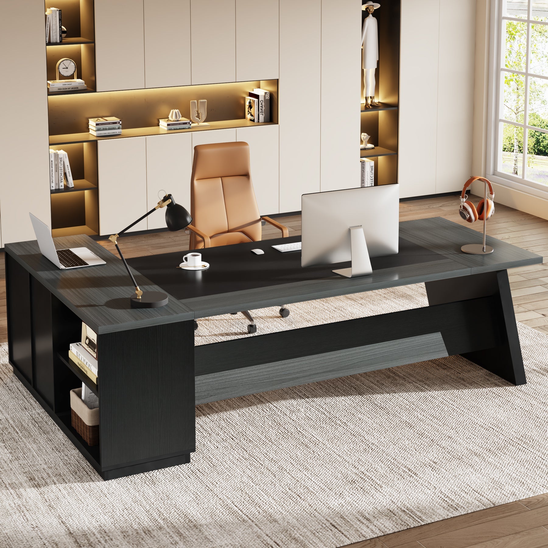 L-Shaped Executive Desk, 78