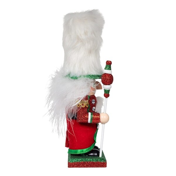 Kurt Adler 9Inch Hollywood Nutcrackers Red，Green and White Soldier Nutcracker