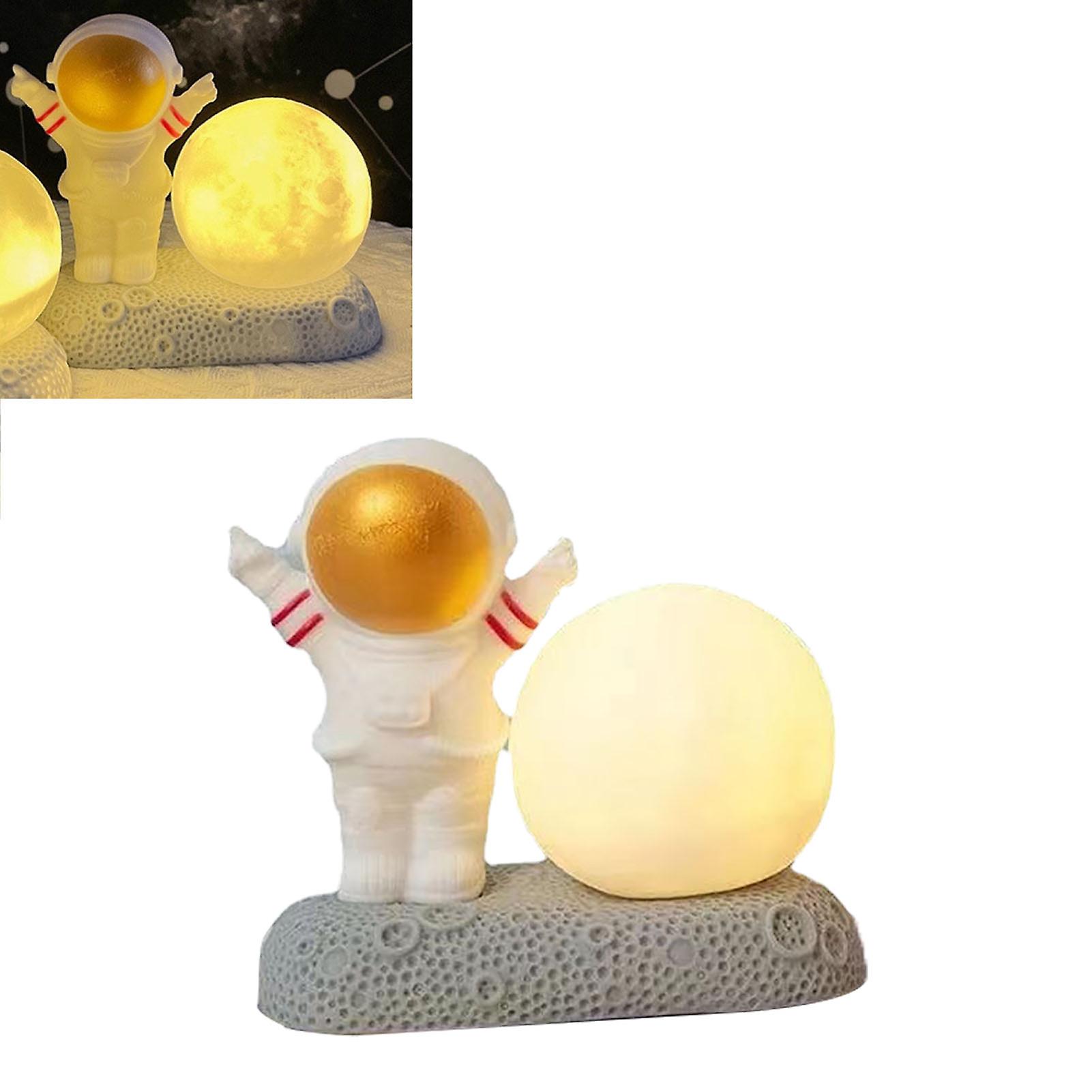 Moon Night Bedside Lamp，Spaceman Moon Night Light Night Bedside Lamp Spaceman Moon Night Lamp Ultra Responsive