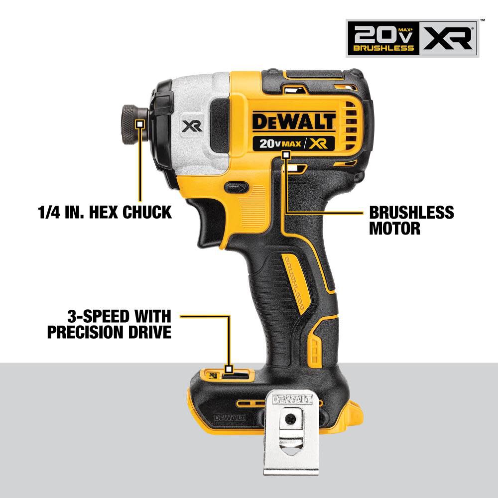 DW 20V MAX XR Compact 4-Tool Combo Kit DCK483D2 from DW