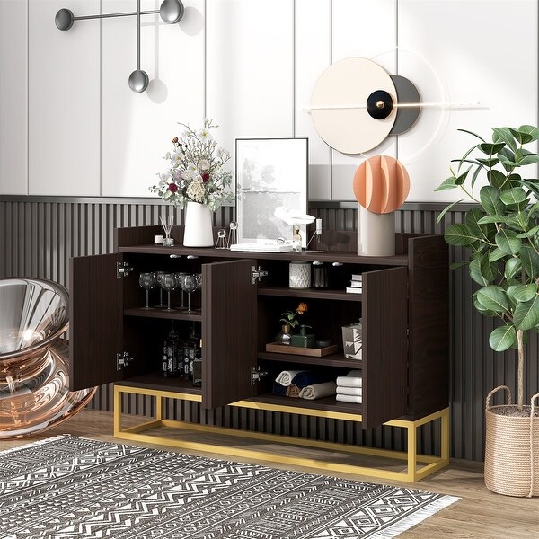 Merax Modern Sideboard Buffet Cabinet with Large Storage Space