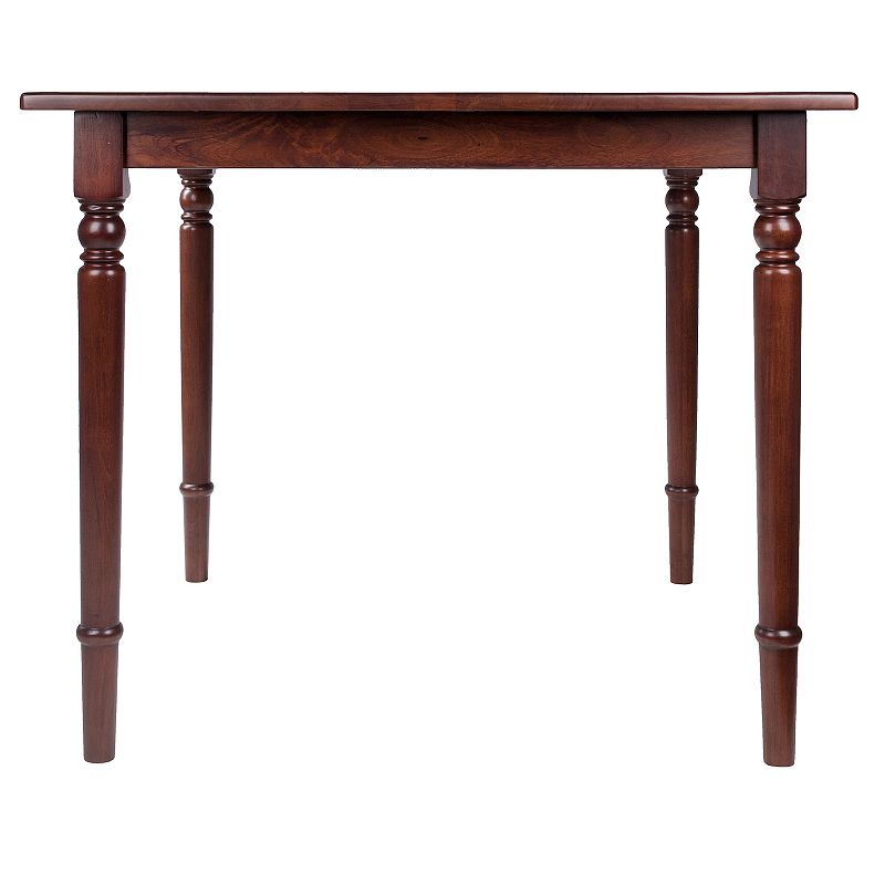 35.75 Walnut Elegant Mornay Square Shaped Top Dining Table