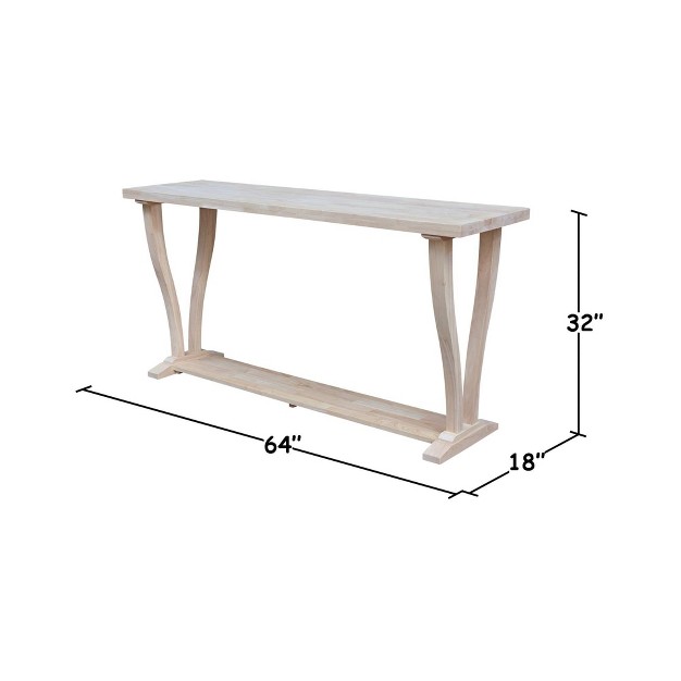 Lacasa Solid Wood Sofa Table International Concepts