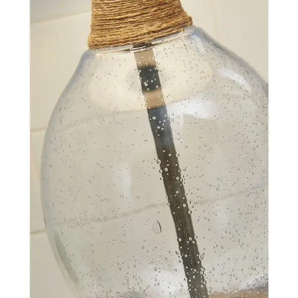 Ashley Furniture Clayleigh Clear and Brown Glass Table Lamps (Set of 2) - 12