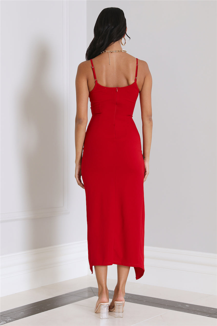 Szn Style Maxi Dress Red