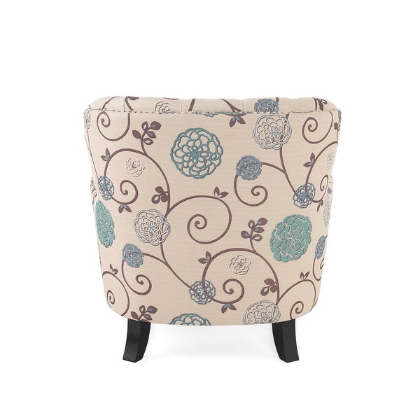 Tafton Floral Fabric Club Chair by Christopher Knight Home