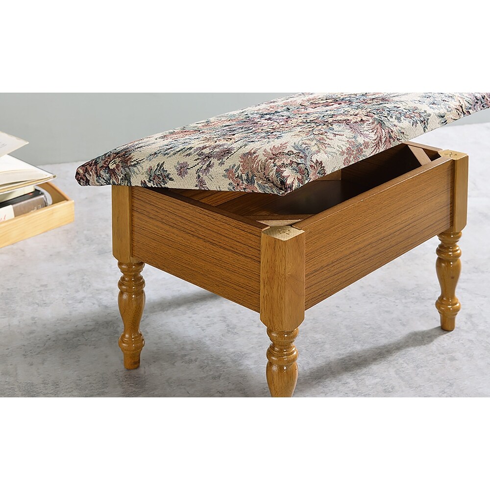 10 In. Foot Stool with Storage