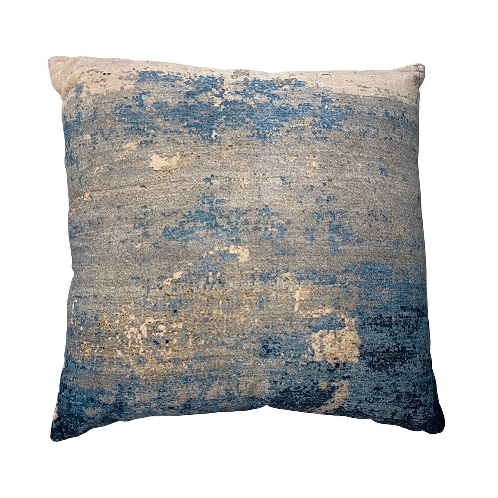 Ocean Throw Pillow Silver\\Blue