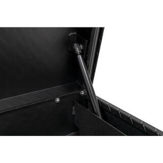 Weather Guard 41 in. Matte Black Aluminum Lo- Side Truck Tool Box 184-52-03