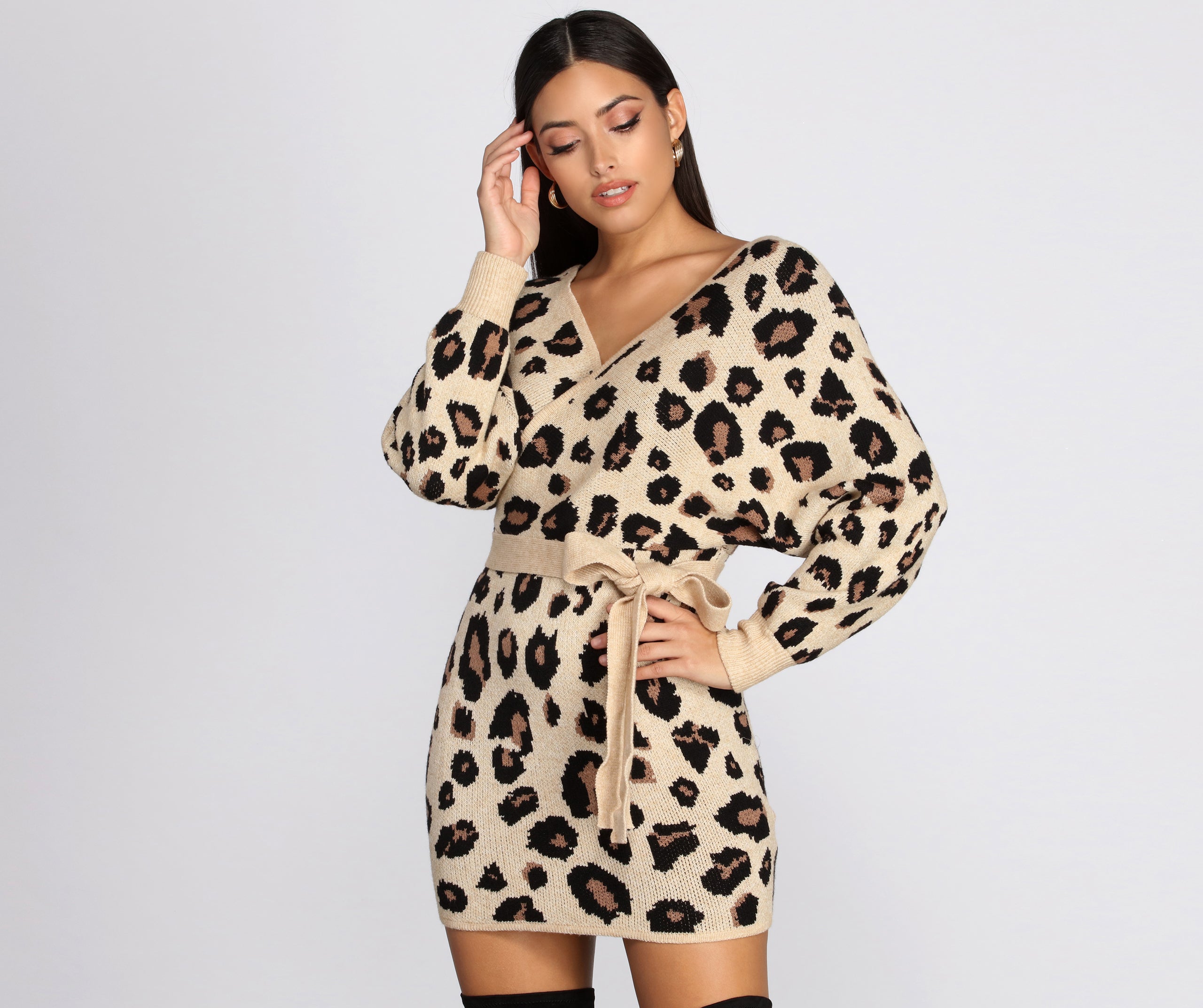 Feline Fierce Sweater Dress