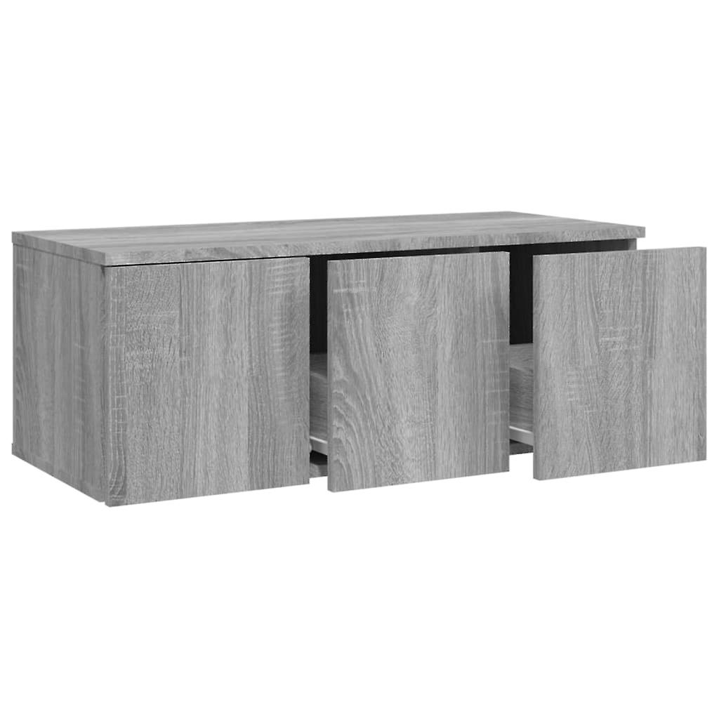 Tv Cabinet Grey Sonoma 80x34x30 Cm Engineered Wood