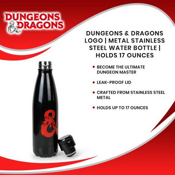 Just Funky Dungeons   Dragons Logo Metal Stainless...