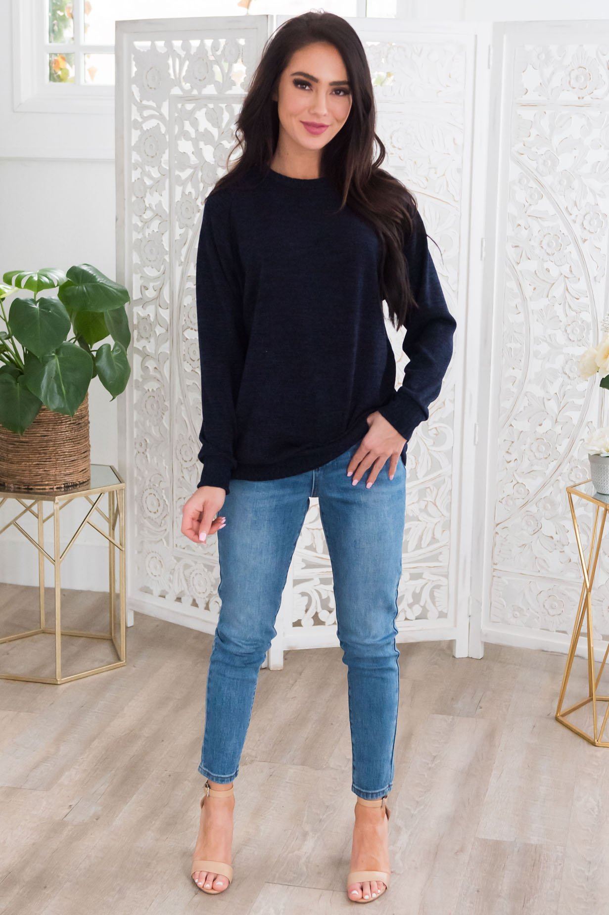 Spring Forward Modest Sweater