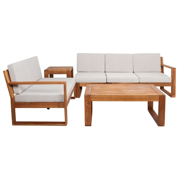 SAFAVIEH Outdoor Catryn 4Pc Outdoor Living Set