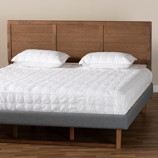 Carson Carrington Ulvsta Walnut Mid-century Wood Headboard - - 28029604