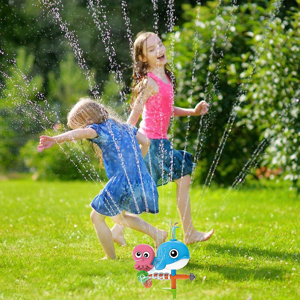 Kids Sprinkler Rotatable Water Sprinkler Toy Sprinklers Outdoor Water Toys For Boys Girls Backyard Summer Activities Green Beetle