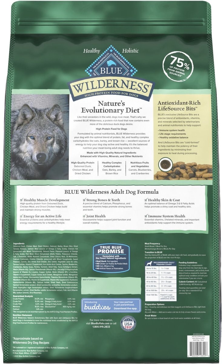 Blue Buffalo Wilderness Duck Adult Dry Dog Food