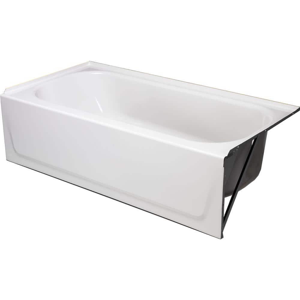 Bootz Industries Aloha 60 in x 30 in Soaking Bathtub with Right Drain in White