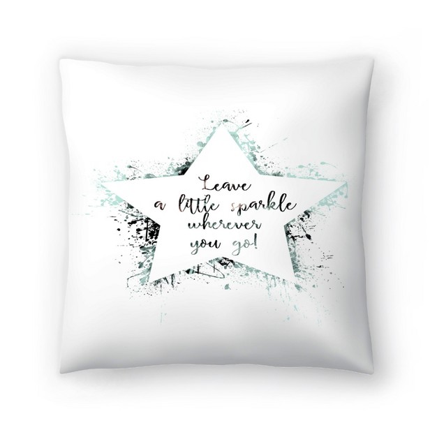 Leave A Sparcle By Tanya Shumkina Throw Pillow Americanflat Minimalist Motivational