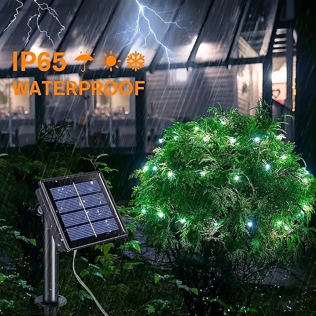 LED Solar Light 7M Outdoor Waterproof Fairy Garland String Lights Solar Lamp Decoration for Christmas Party Garden Patio 7M-50LEDs 12M-100LEDs 22M-200LEDs